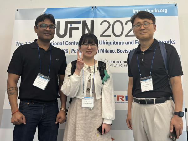 ICUFN 2026 (이탈리아 밀라노)에 참가하였습니다.